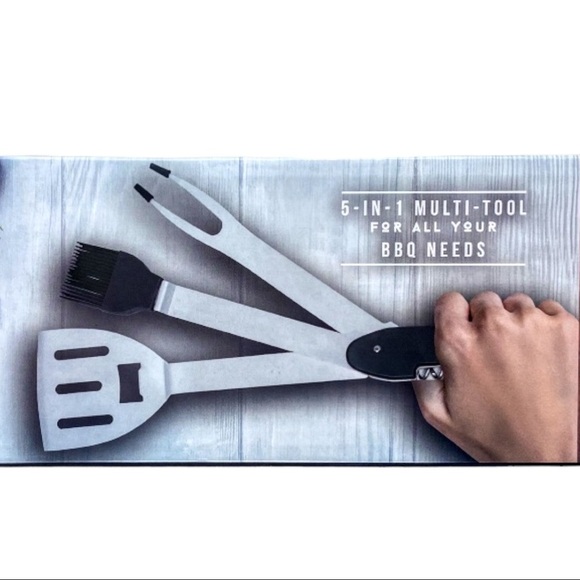 NIB Hammer & Axe 5-in-1 Barbeque Multi-Tool Utensil Set - Picture 3 of 10